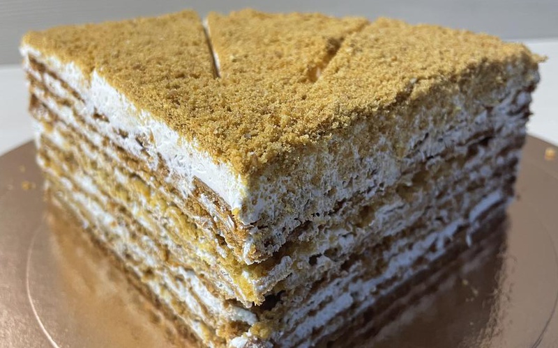 Торт Медовик со сметанным кремом