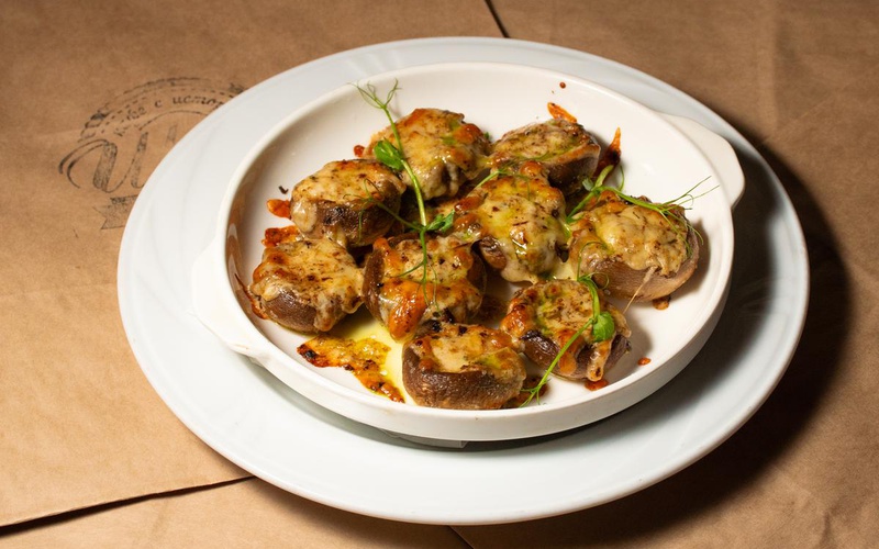 Запеченные шампиньоны