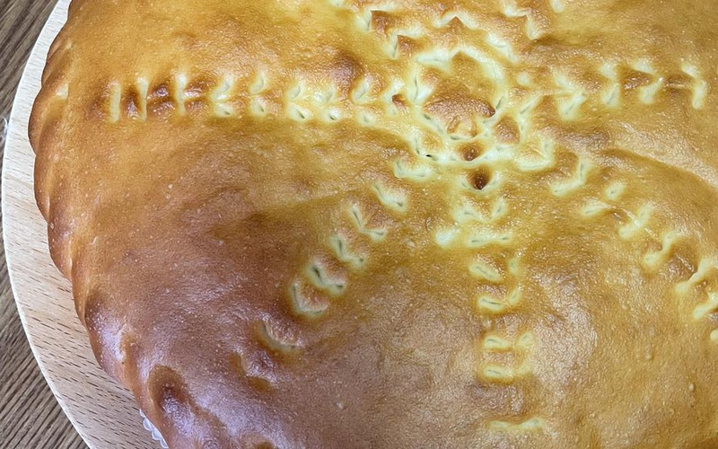 Пирог с капустой и запеченным картофелем