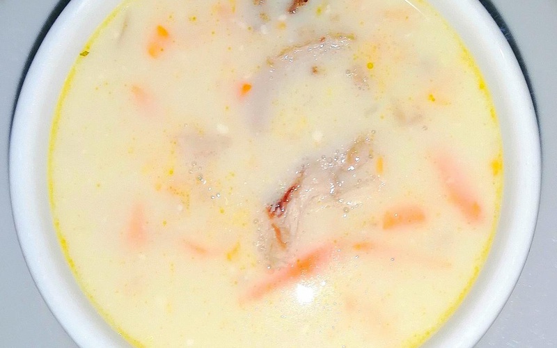 Суп с плавленным сыром 