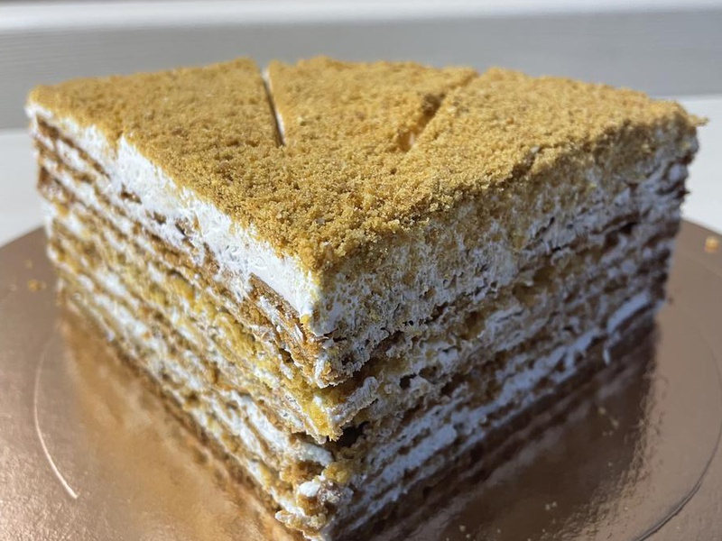 Торт Медовик со сметанным кремом