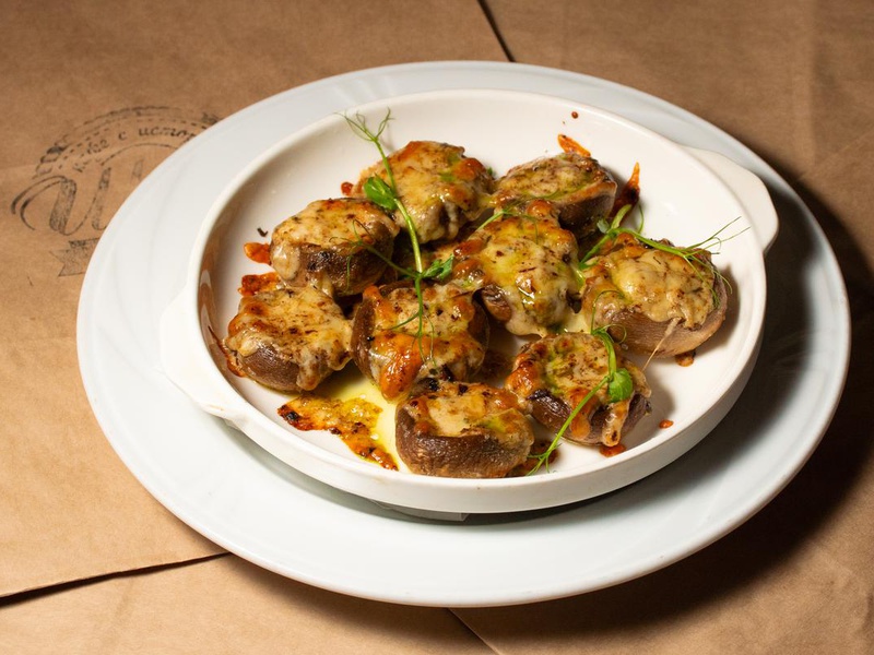 Запеченные шампиньоны